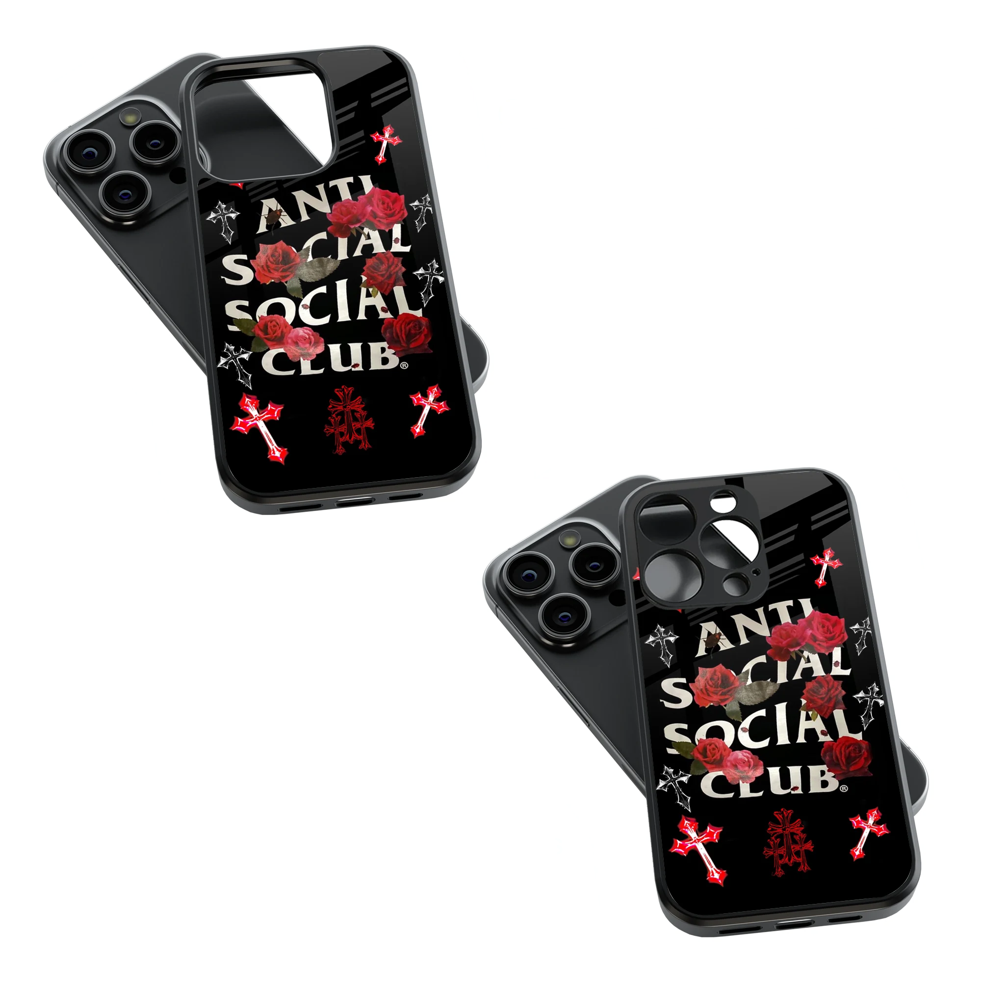 Trendy Glass Back Mobile Case for iPhone, Samsung, Redmi, OnePlus, Google Pixel, Motorola