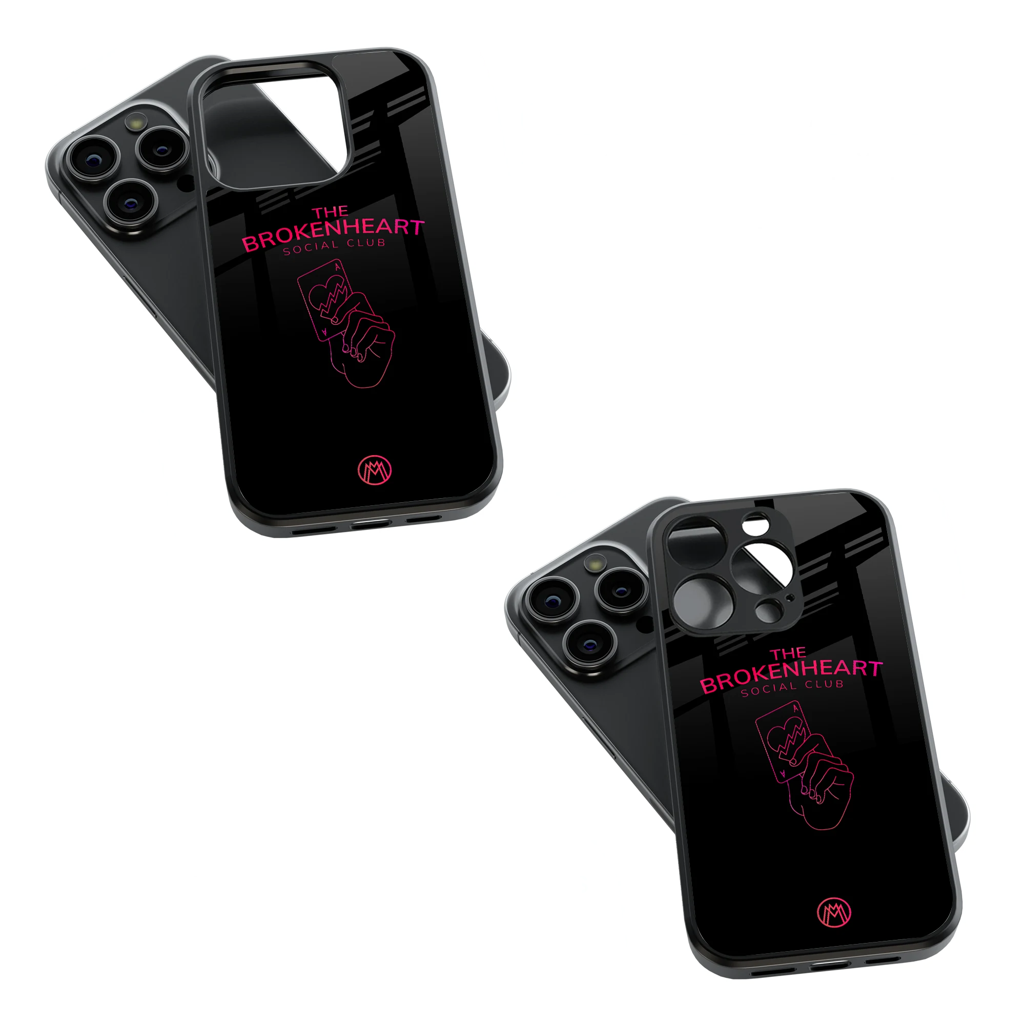 Trendy Glass Back Mobile Case for iPhone, Samsung, Redmi, OnePlus, Google Pixel, Motorola