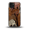 brown beasts back phone cover | glass case for iphone 13 mini