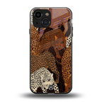 brown beasts back phone cover | glass case for iphone 13 mini
