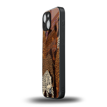 brown beasts back phone cover | glass case for iphone 13 mini