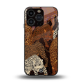 brown beasts back phone cover | glass case for iphone 13 pro