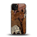 brown beasts back phone cover | glass case for iphone 13