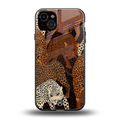 brown beasts back phone cover | glass case for iphone 15 plus