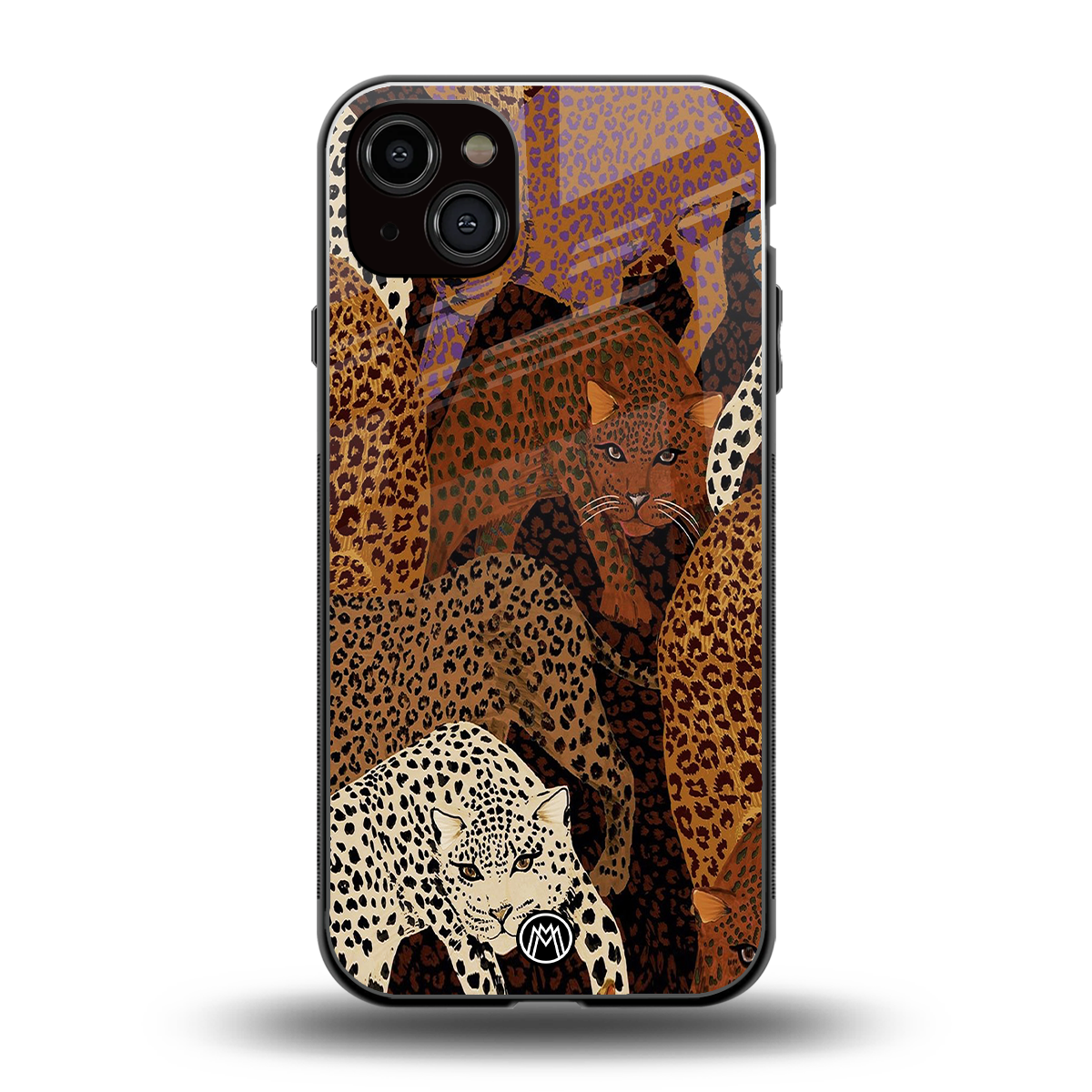 brown beasts back phone cover | glass case for iphone 15 plus