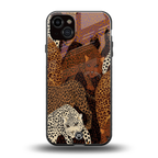 brown beasts back phone cover | glass case for iphone 14 plus