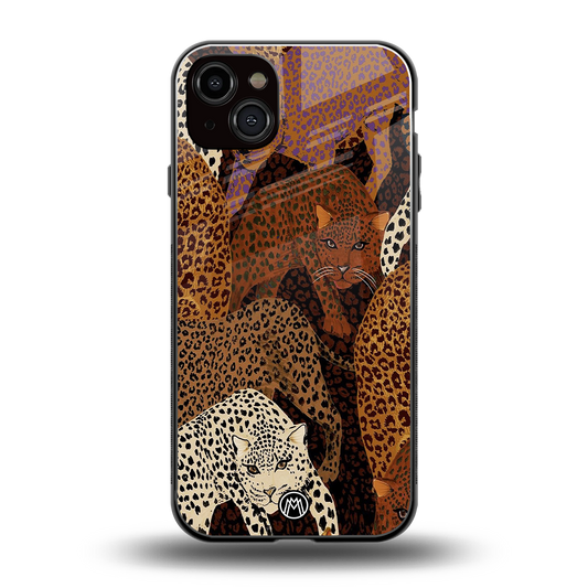 brown beasts back phone cover | glass case for iphone 14 plus