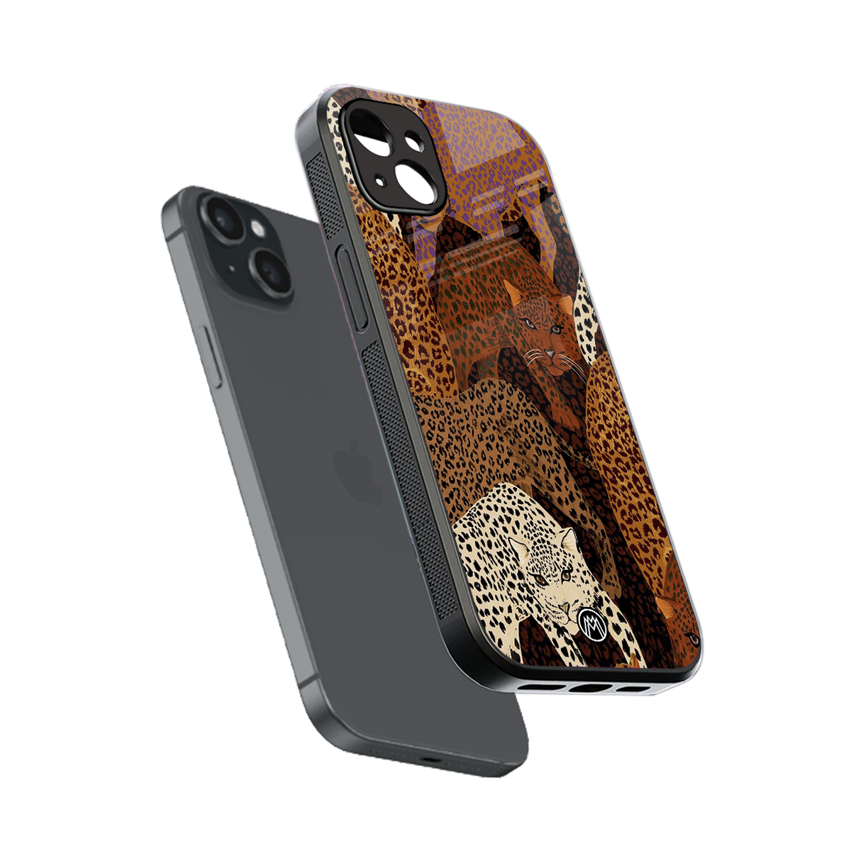 brown beasts back phone cover | glass case for iphone 15 plus
