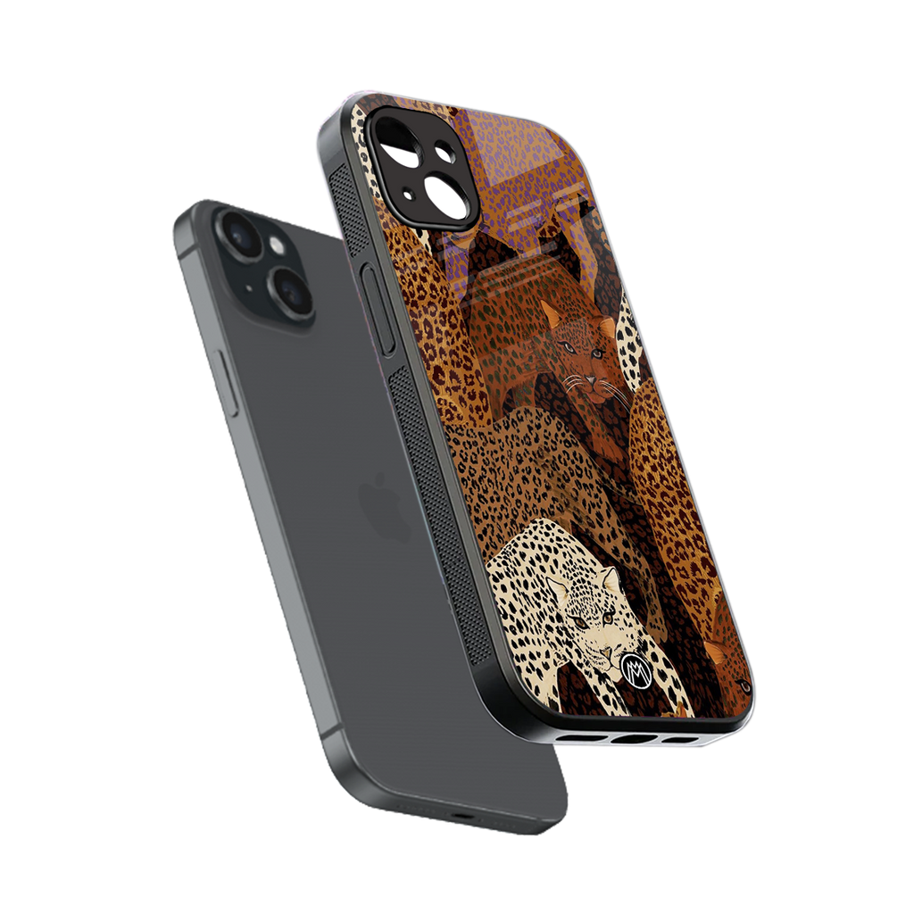 brown beasts back phone cover | glass case for iphone 14 plus