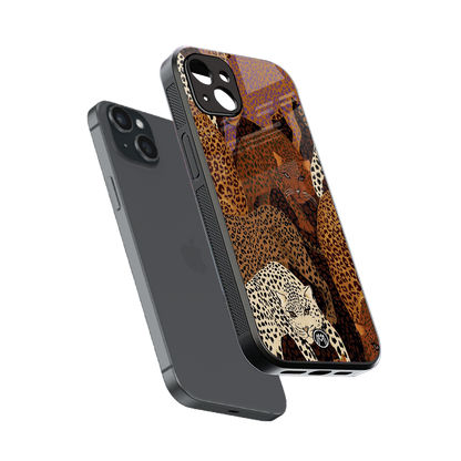 brown beasts back phone cover | glass case for iphone 14 plus
