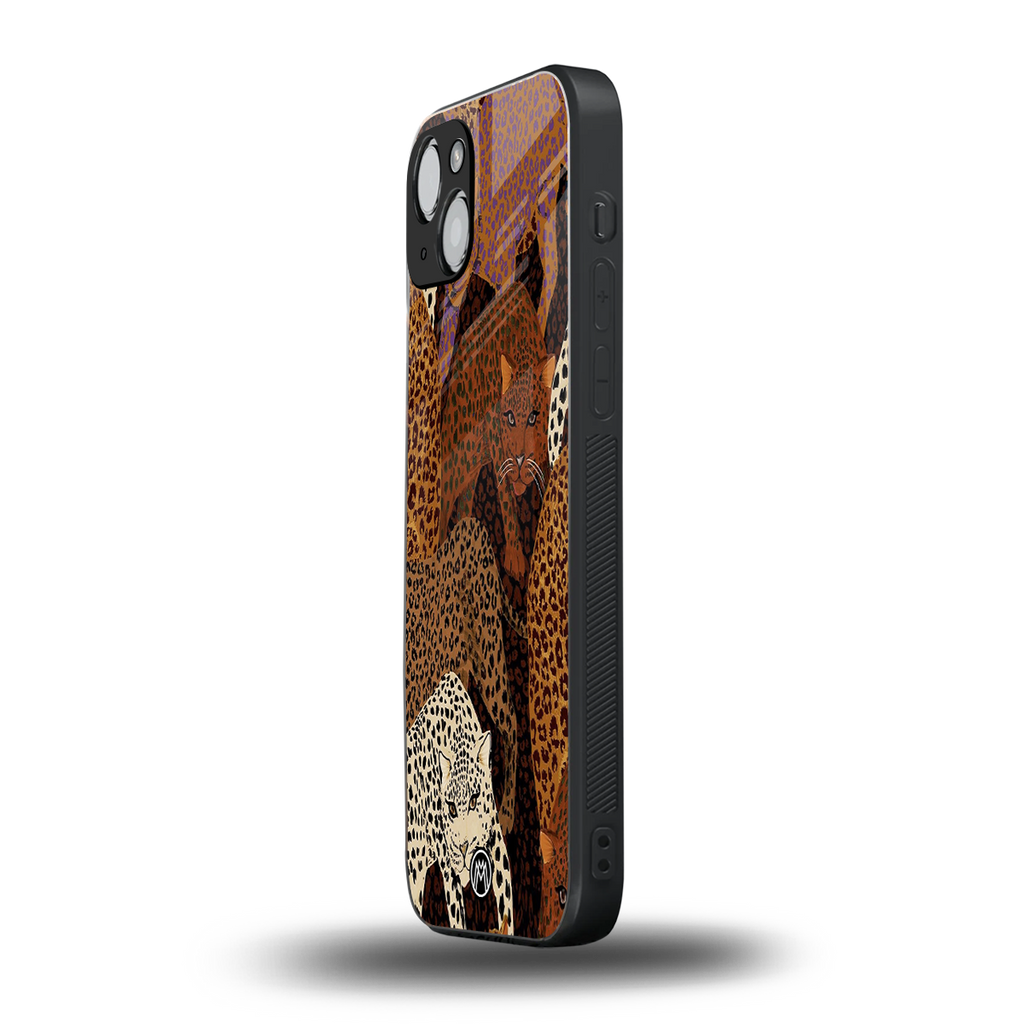 brown beasts back phone cover | glass case for iphone 14 plus