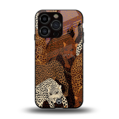 brown beasts back phone cover | glass case for iphone 15 pro
