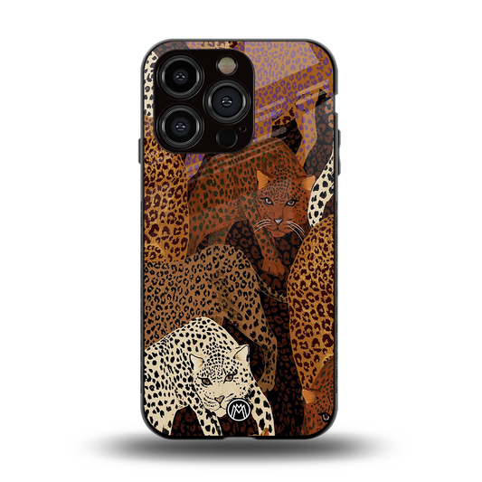 brown beasts back phone cover | glass case for iphone 14 pro