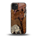 brown beasts back phone cover | glass case for iphone 15