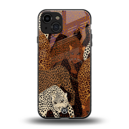 brown beasts back phone cover | glass case for iphone 15