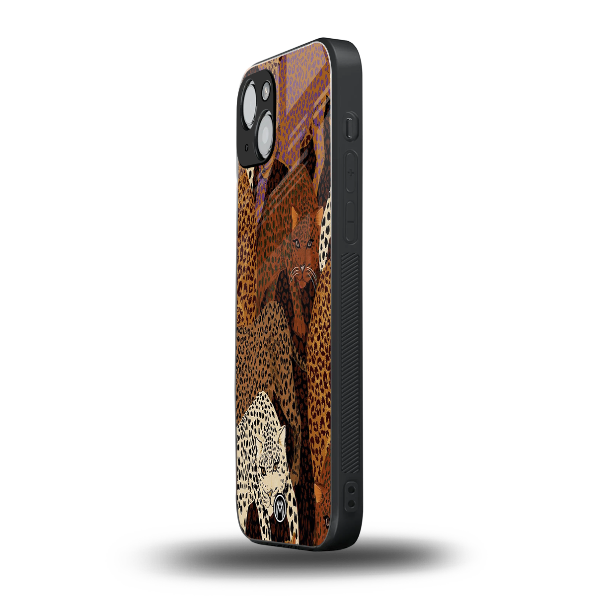 brown beasts back phone cover | glass case for iphone 15