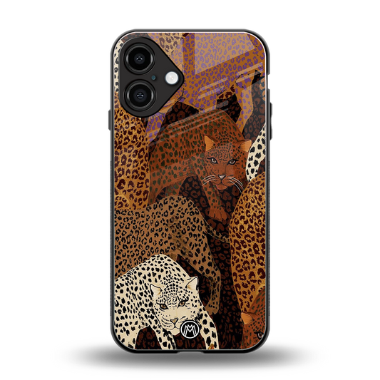 brown beasts back phone cover | glass case for iphone 16 plus
