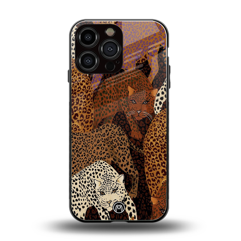 brown beasts back phone cover | glass case for iphone 16 pro max