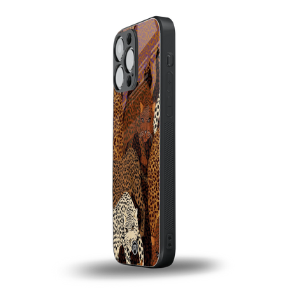 brown beasts back phone cover | glass case for iphone 16 pro max