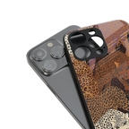 brown beasts back phone cover | glass case for iphone 13 pro