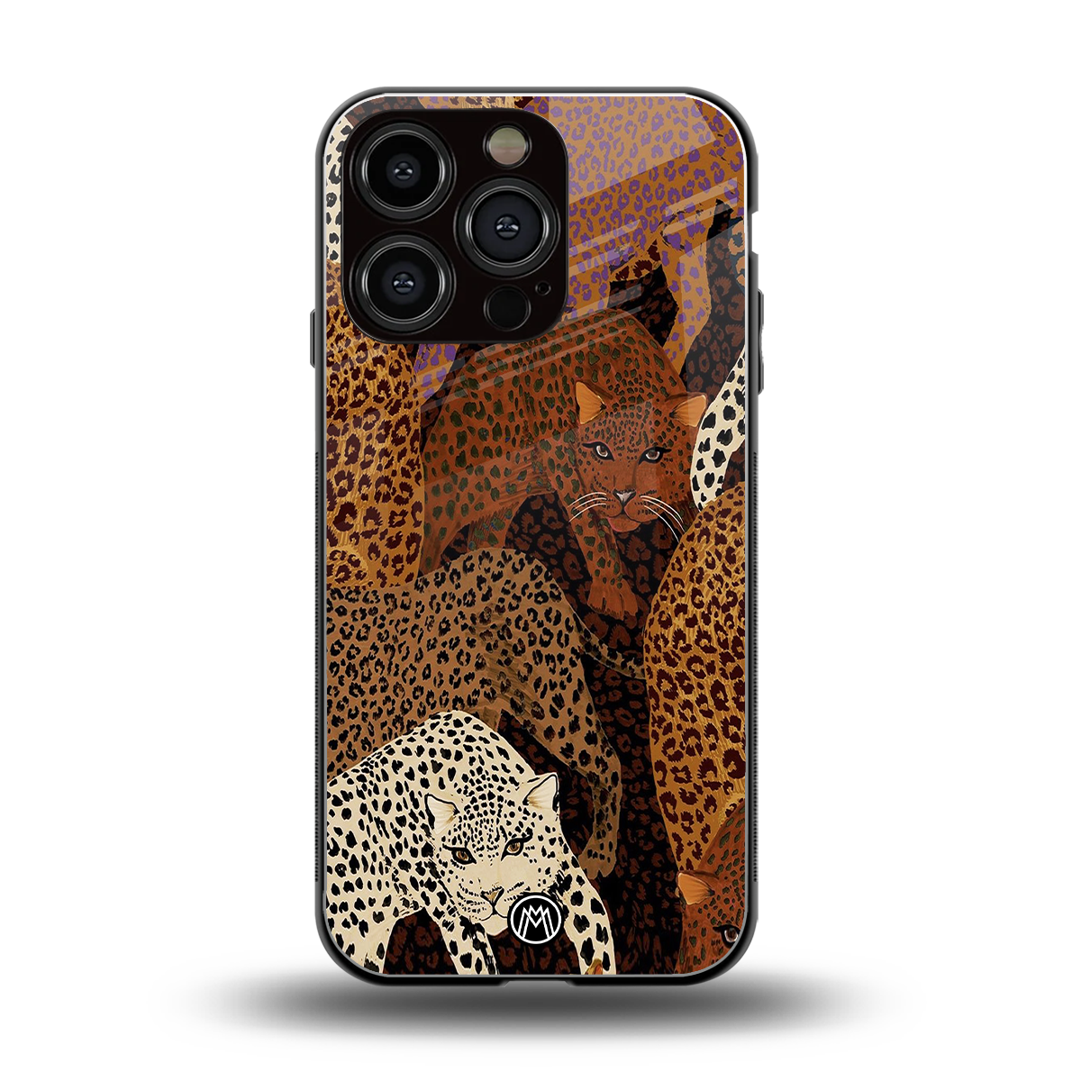 brown beasts back phone cover | glass case for iphone 16 pro
