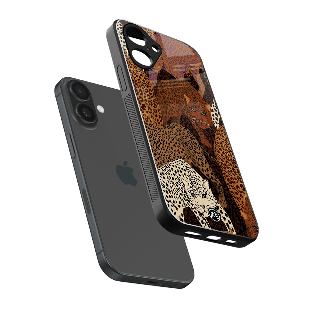 brown beasts back phone cover | glass case for iphone 16