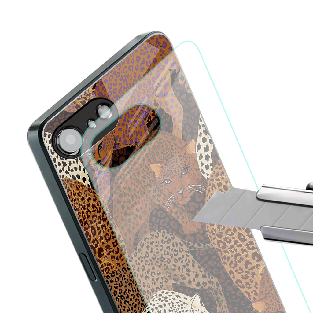 brown beasts back phone cover | glass case for iphone 16e