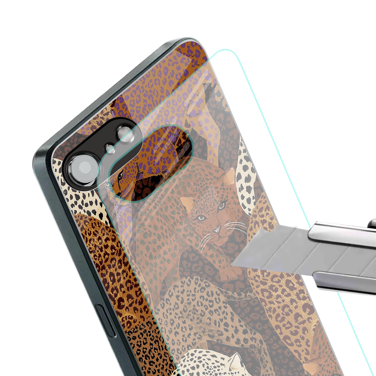 brown beasts back phone cover | glass case for iphone 16e