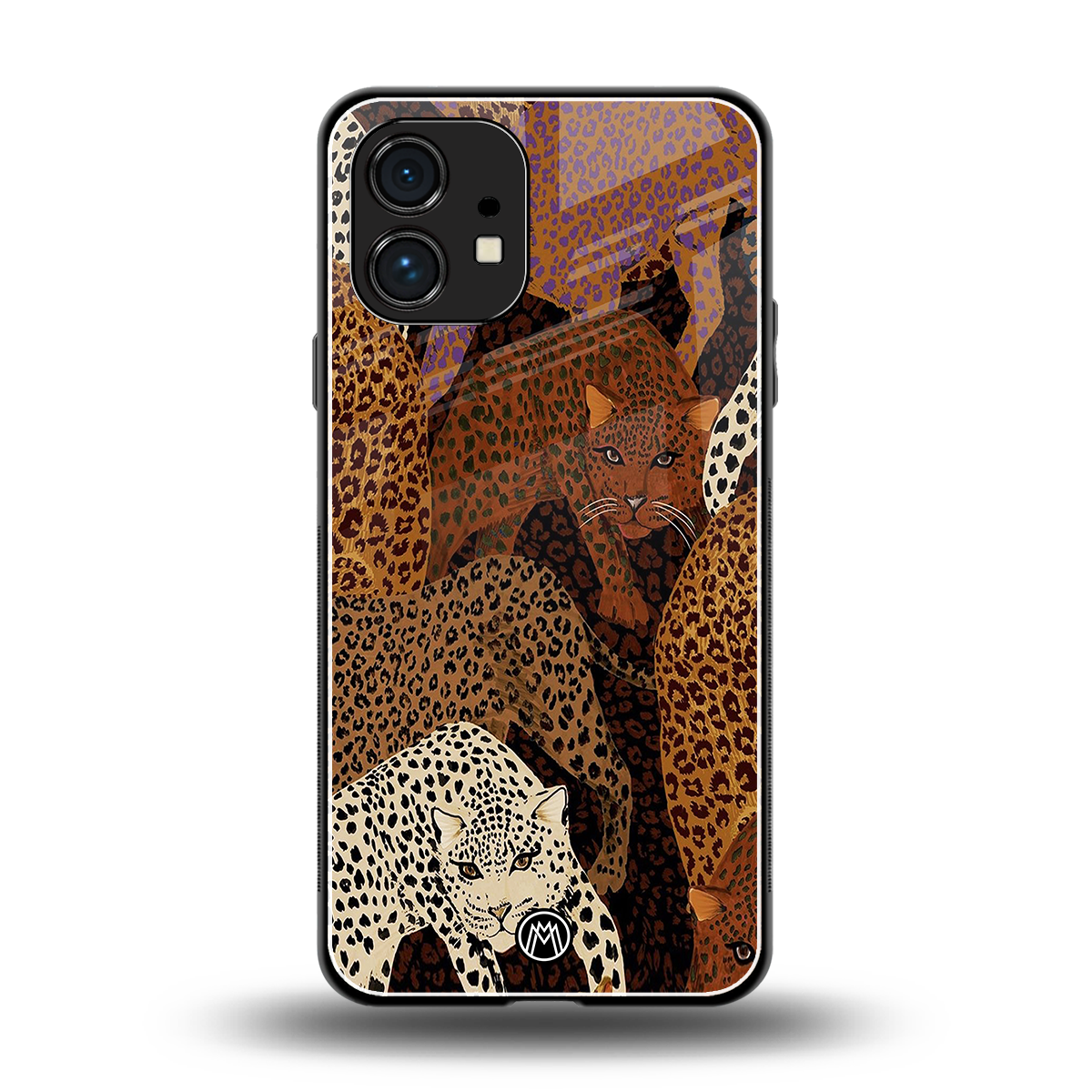 brown beasts back phone cover | glass case for nothing phone 1
