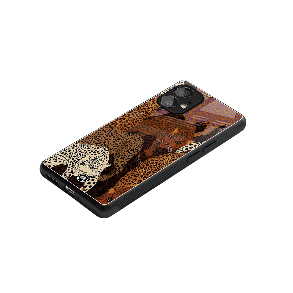 brown beasts back phone cover | glass case for nothing phone 1