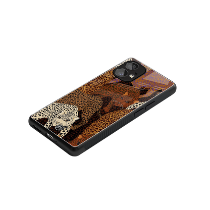 brown beasts back phone cover | glass case for nothing phone 1