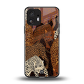 brown beasts back phone cover | glass case for nothing phone 2