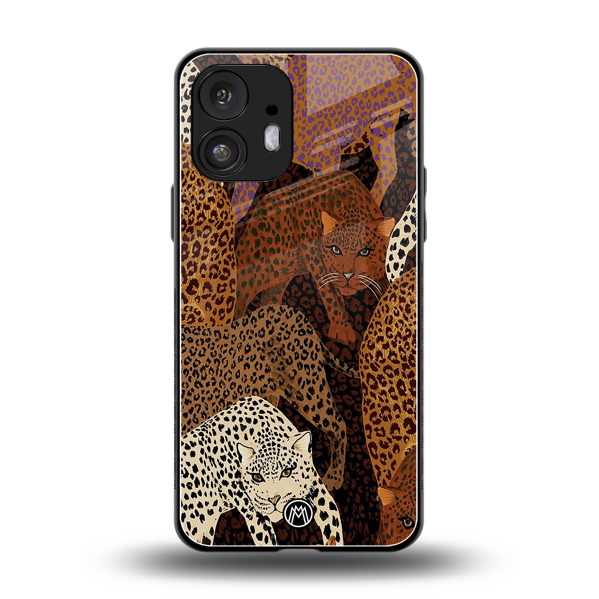 brown beasts back phone cover | glass case for nothing phone 2