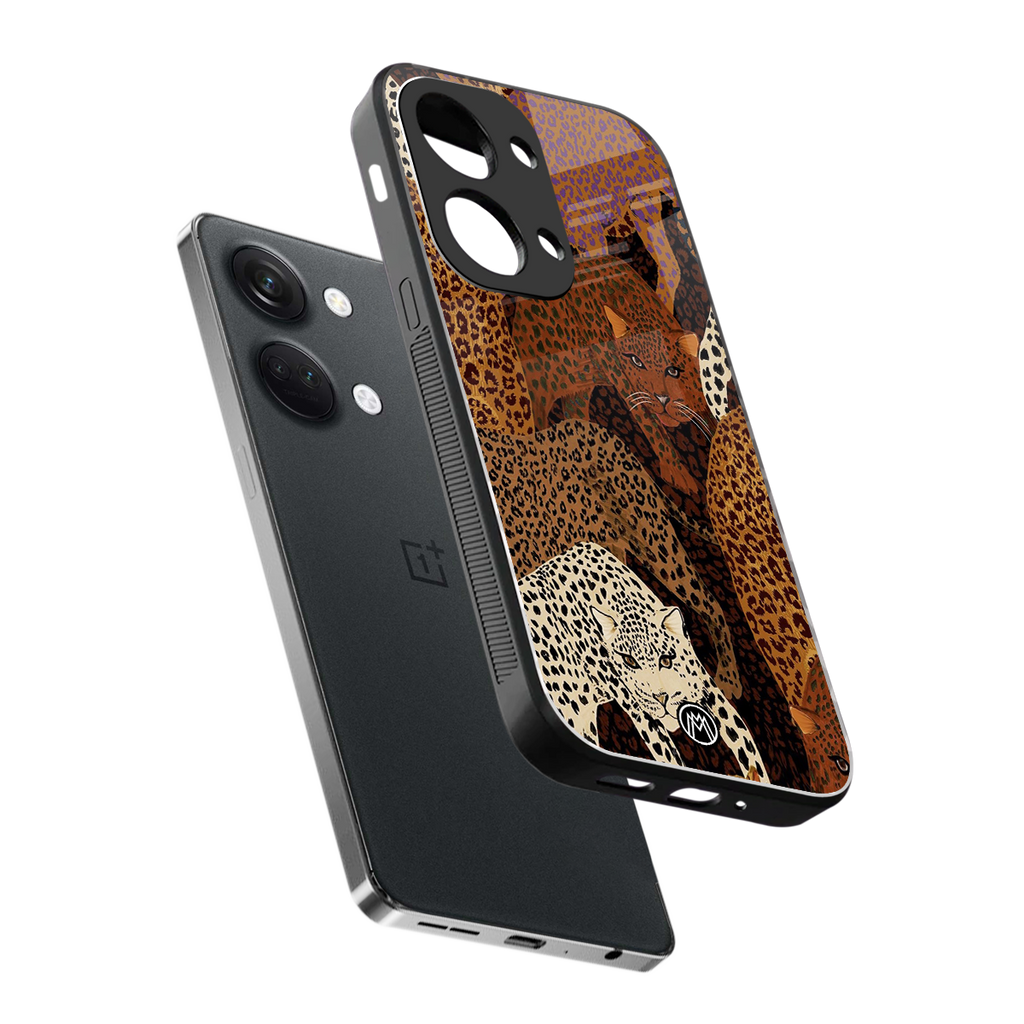brown beasts back phone cover | glass case for oneplus nord 3