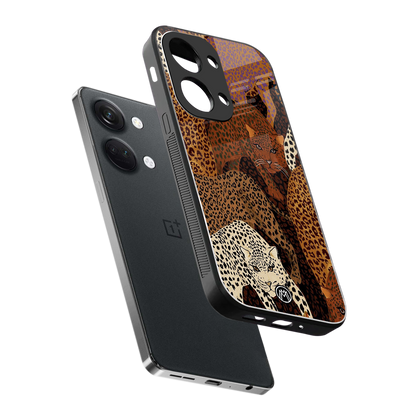 brown beasts back phone cover | glass case for oneplus nord 3