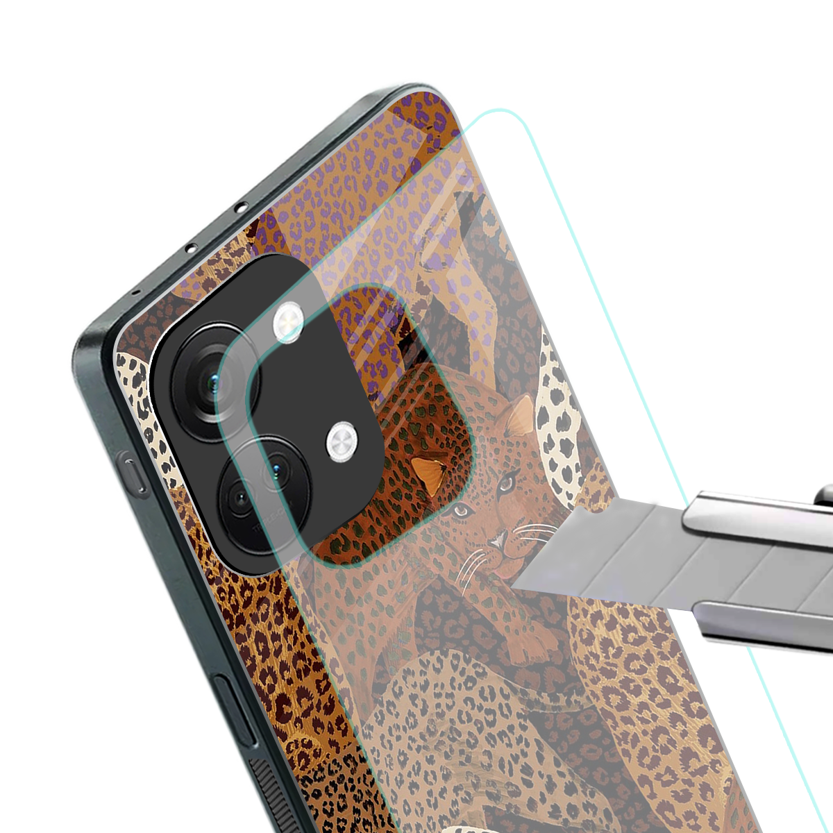 brown beasts back phone cover | glass case for oneplus nord 3