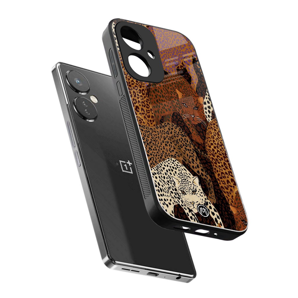 brown beasts back phone cover | glass case for oneplus nord ce 3