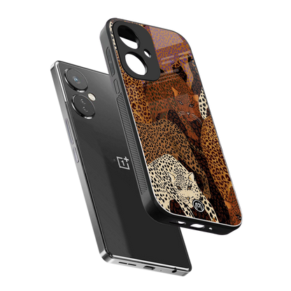 brown beasts back phone cover | glass case for oneplus nord ce 3