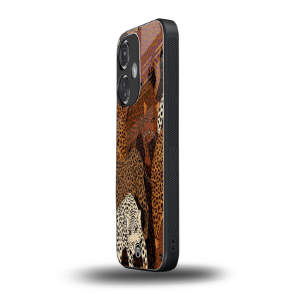 brown beasts back phone cover | glass case for oneplus nord ce 3