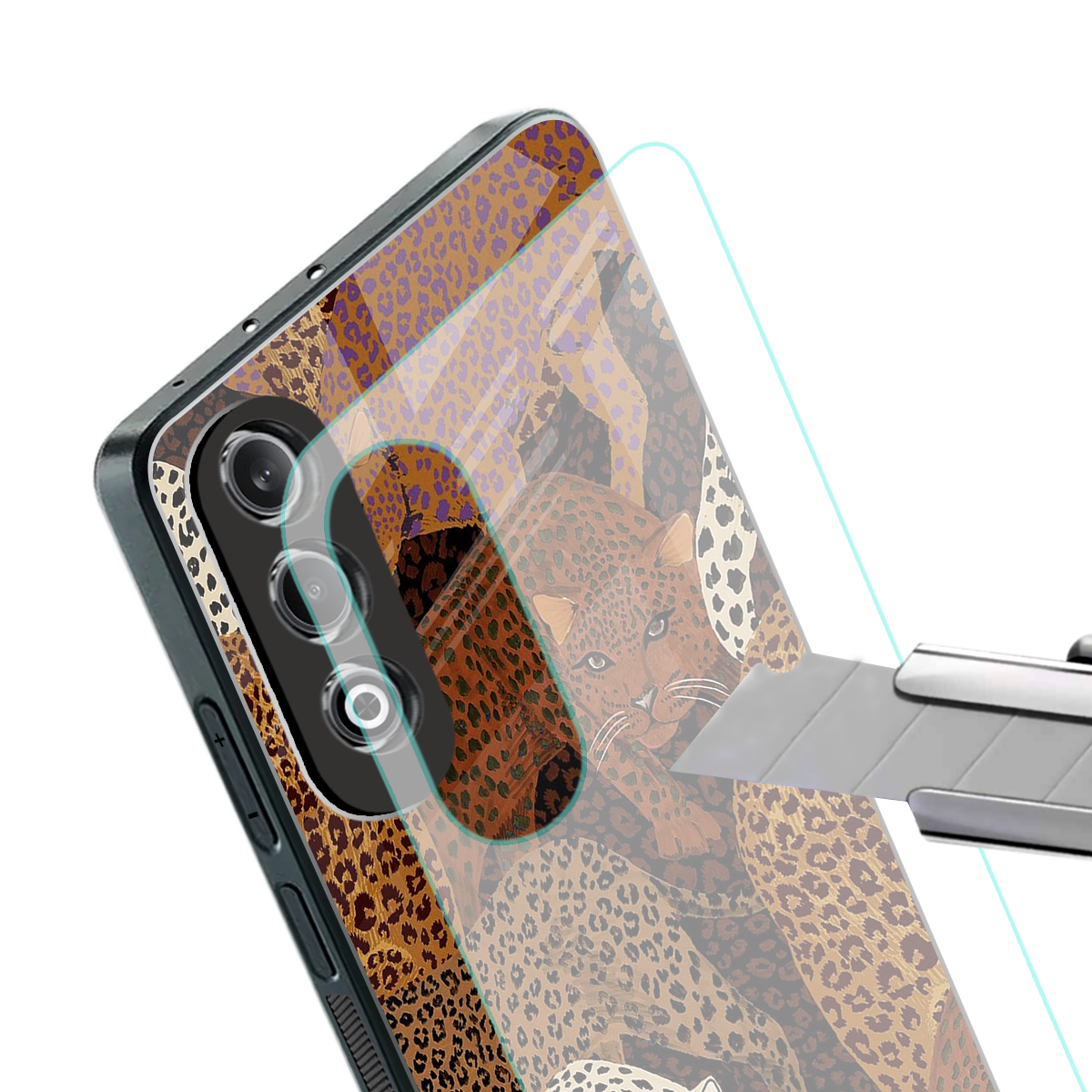brown beasts back phone cover | glass case for oneplus nord ce 4
