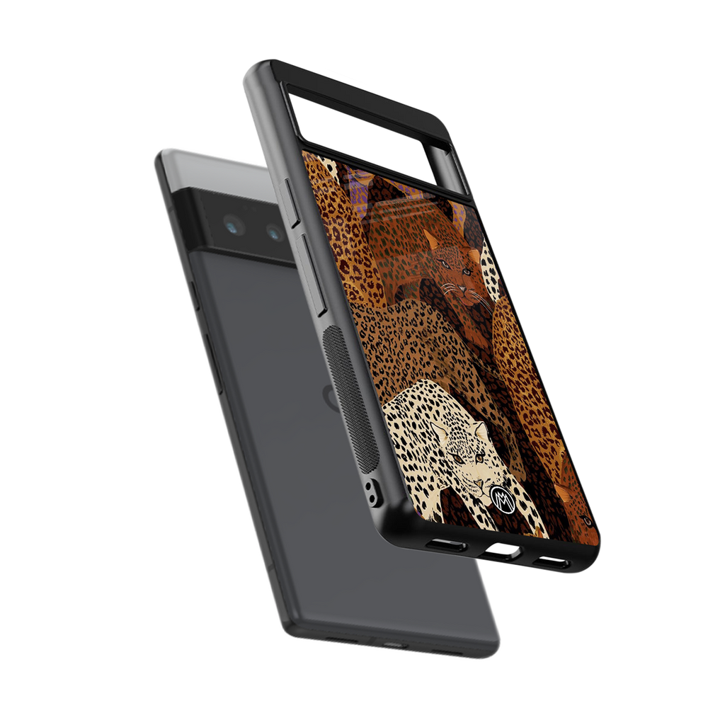 brown beasts back phone cover | glass case for google pixel 6 pro