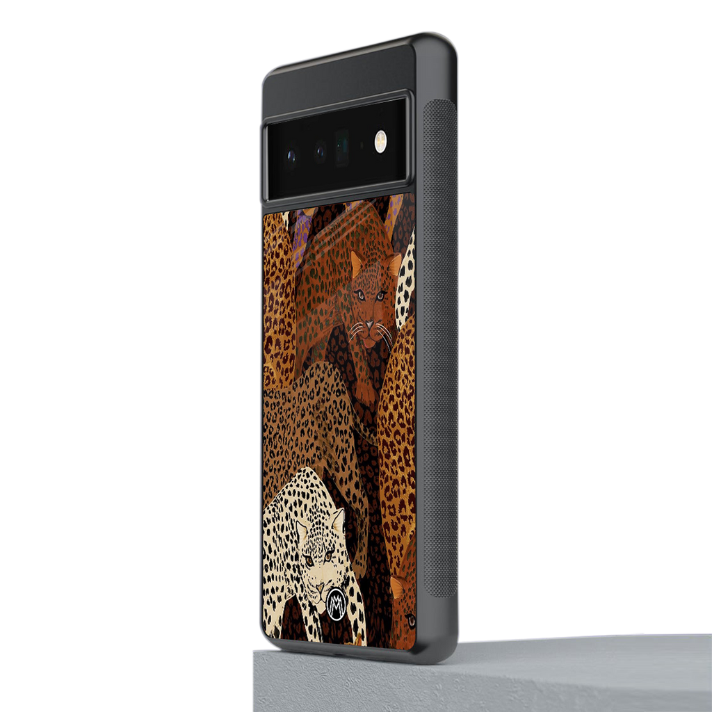 brown beasts back phone cover | glass case for google pixel 6 pro