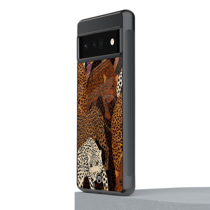 brown beasts back phone cover | glass case for google pixel 6 pro
