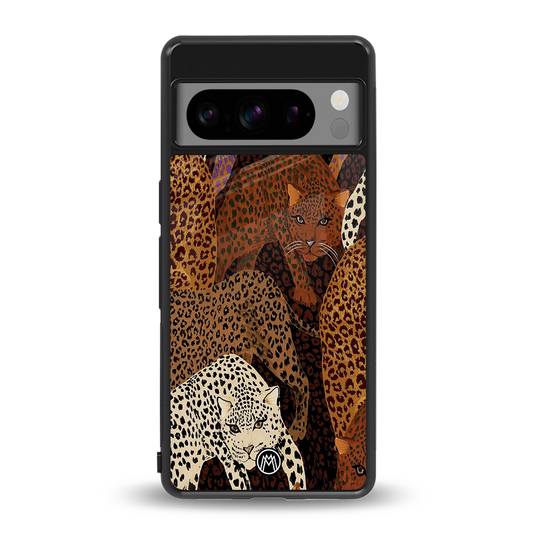 brown beasts back phone cover | glass case for google pixel 8 pro