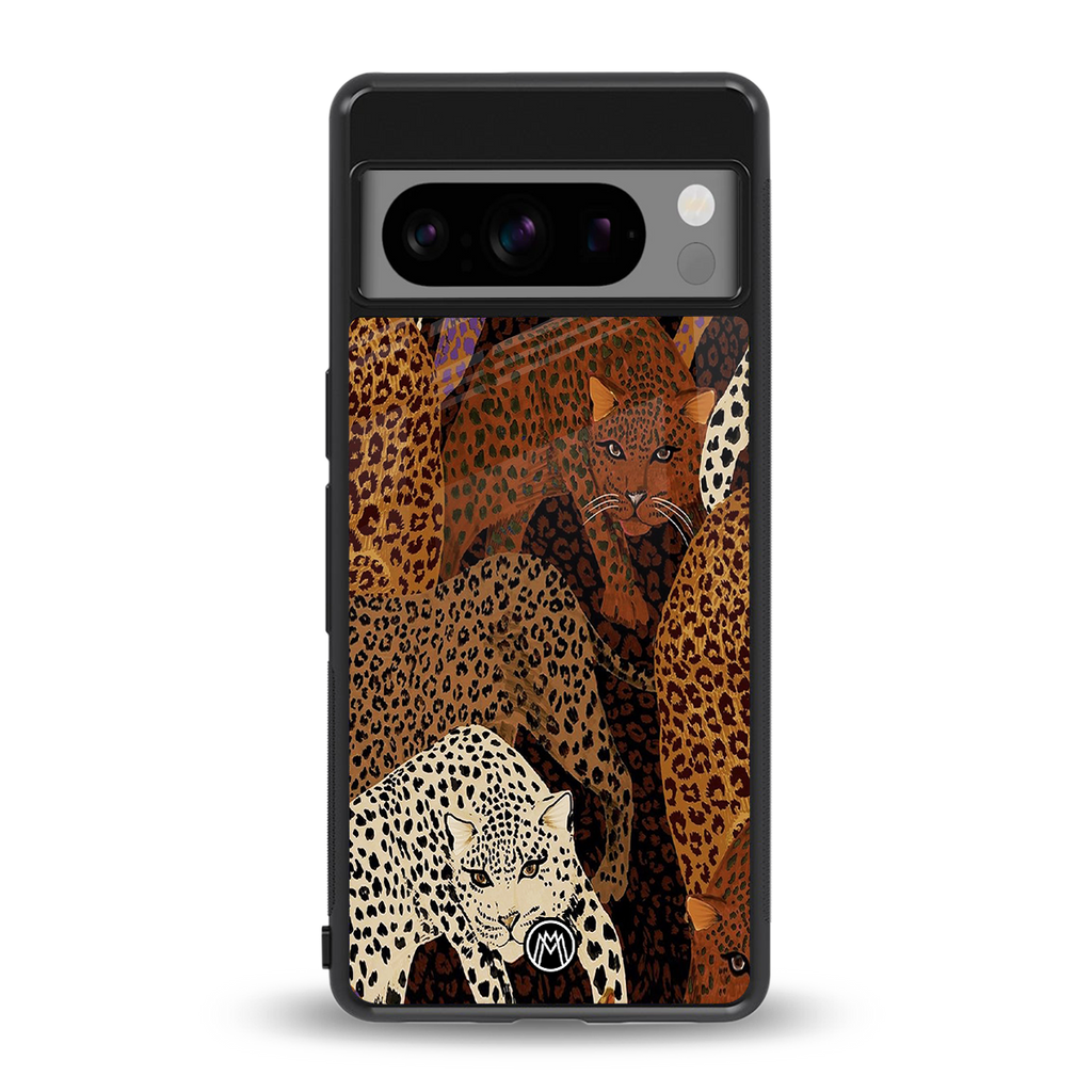 brown beasts back phone cover | glass case for google pixel 8 pro