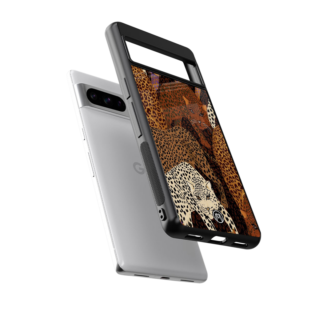 brown beasts back phone cover | glass case for google pixel 8 pro