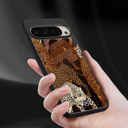 brown beasts back phone cover | glass case for google pixel 9 pro xl