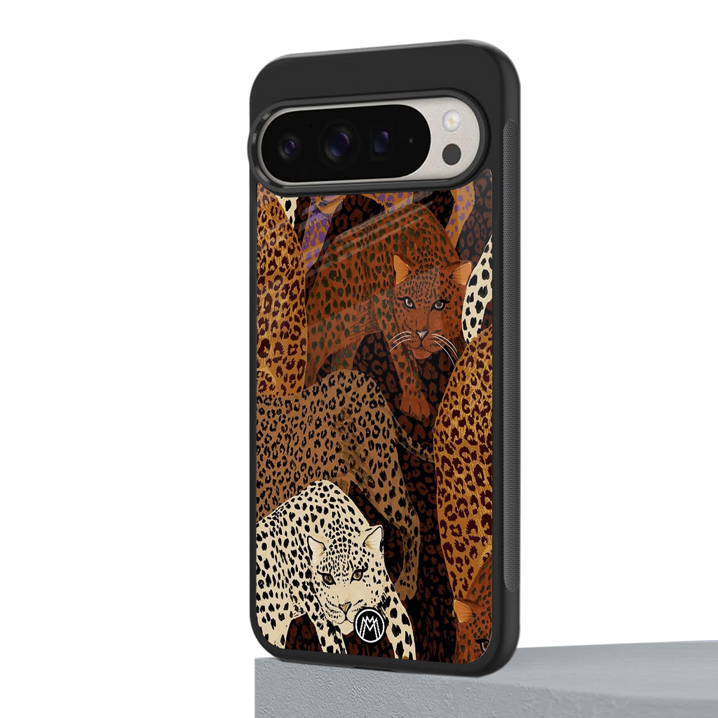 brown beasts back phone cover | glass case for google pixel 9 pro