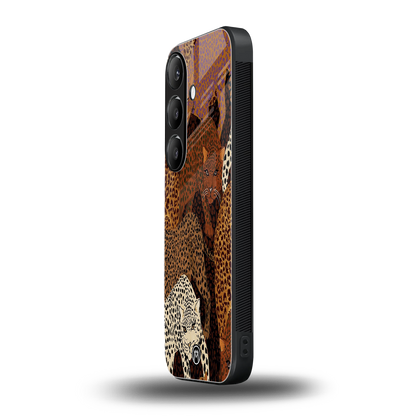 brown beasts back phone cover | glass case for samsung galaxy s24 fe