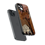 brown beasts back phone cover | glass case for iphone 15
